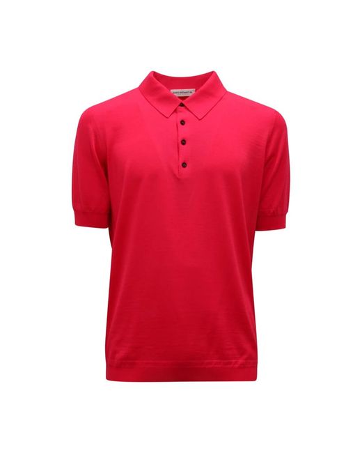 GOES BOTANICAL Red Polo Shirts for men