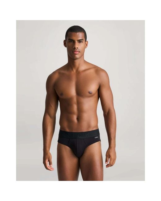 John Richmond Ondergoed ,Zwart ,Katoen Tripack Low-Rise Slips Met Logo in het Black voor heren