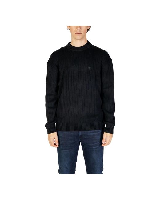 Calvin Klein Round-Neck Knitwear in het Black voor heren