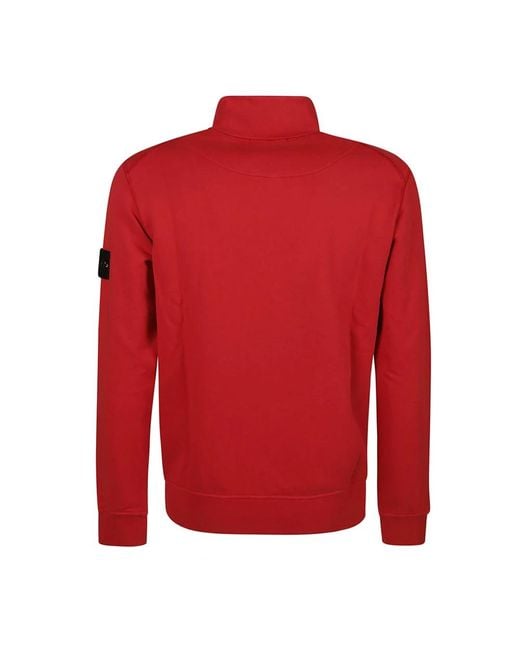 Stone Island Casual hoodie sweatshirt in Red für Herren