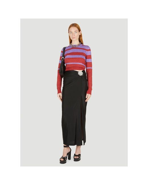 Round-Neck Knitwear Rabanne en coloris Red