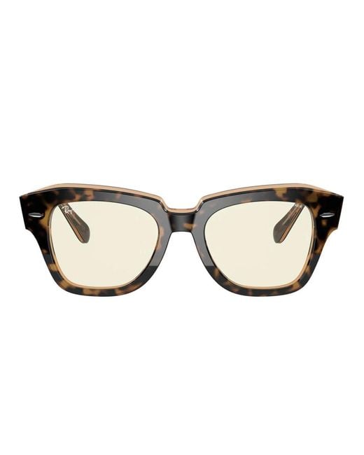Ray-Ban Moderne Zwarte Zonnebril Model 2186 in het Brown