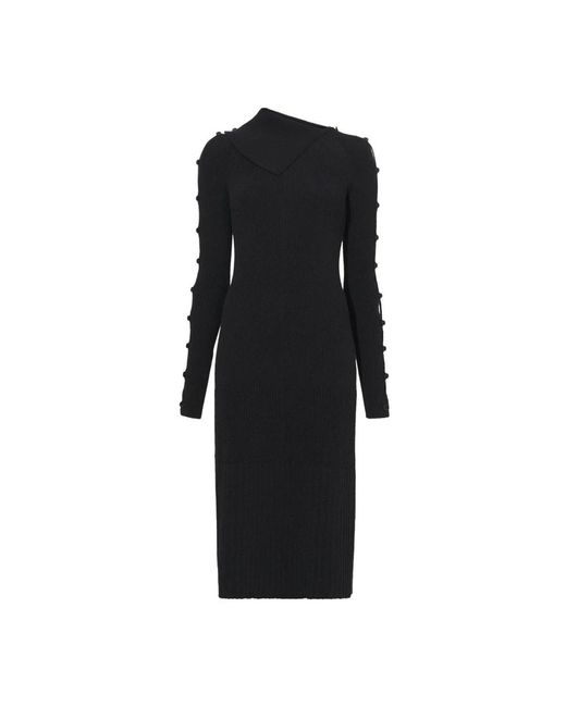 Proenza Schouler Black Knitted Dresses