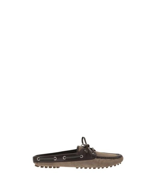 Mules Brunello Cucinelli en coloris Brown