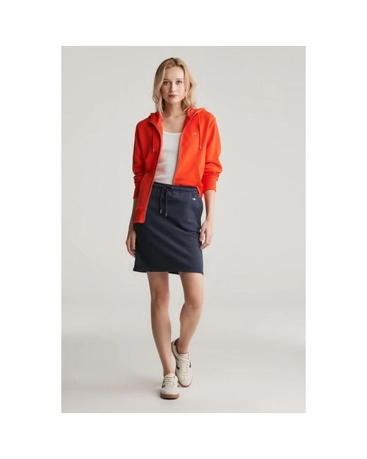 Gant Red Short Skirts