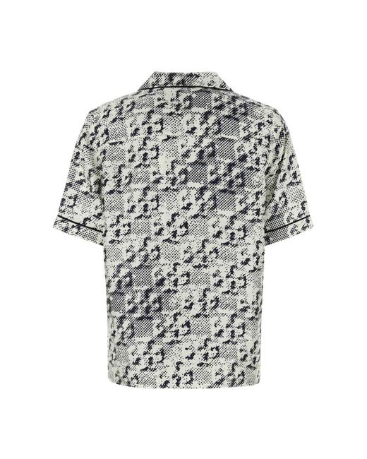 Tory Burch Overhemden ,Veelkleurig ,Geprinte Zijden Blouse in het Multicolor