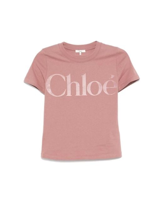 Chloé T-Shirts in het Pink