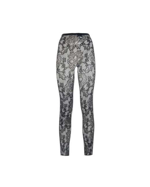 LES FILLES D'EVA Broeken ,Zwart ,Polyester Leggings in het Gray