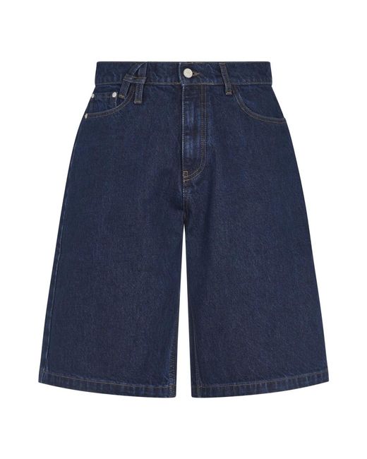 Denim Shorts Arte' de hombre de color Blue