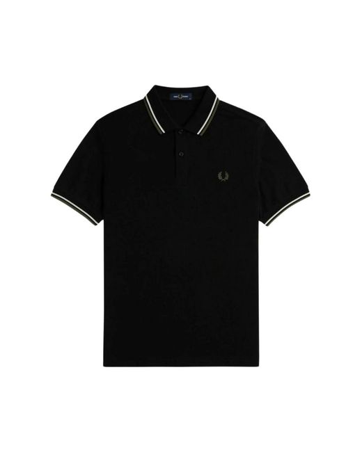 Fred Perry Black Polo Shirts for men