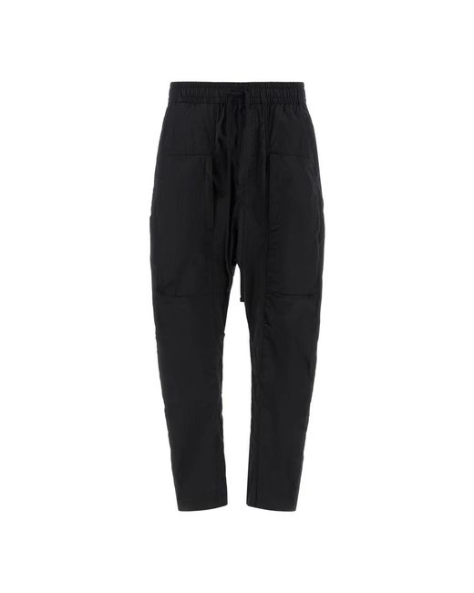 Thom Krom Fitness ,Zwart ,Katoen Cotton Training Broeken in het Black voor heren