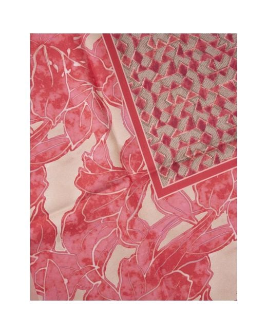 Kiton Pink Silky Scarves