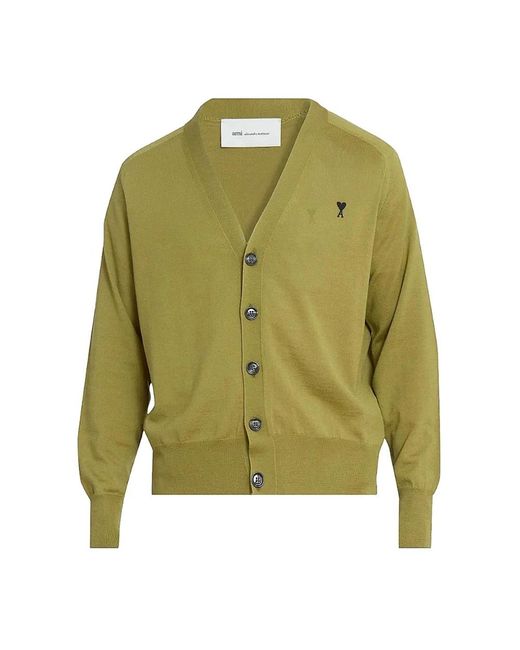 AMI Green Cardigans for men