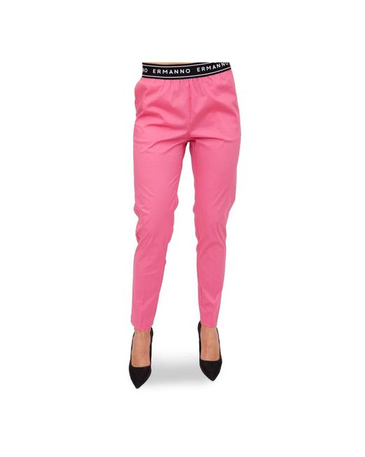 Ermanno Scervino Pink Cropped Trousers