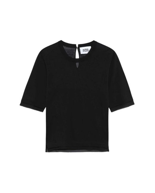 Alpha Studio Black T-Shirts