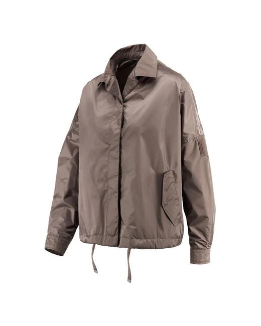 Bomboogie Short Oversize Lined Jacket in het Brown