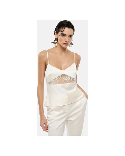 Imperial Tops ,Wit ,Polyester Canotta in het White