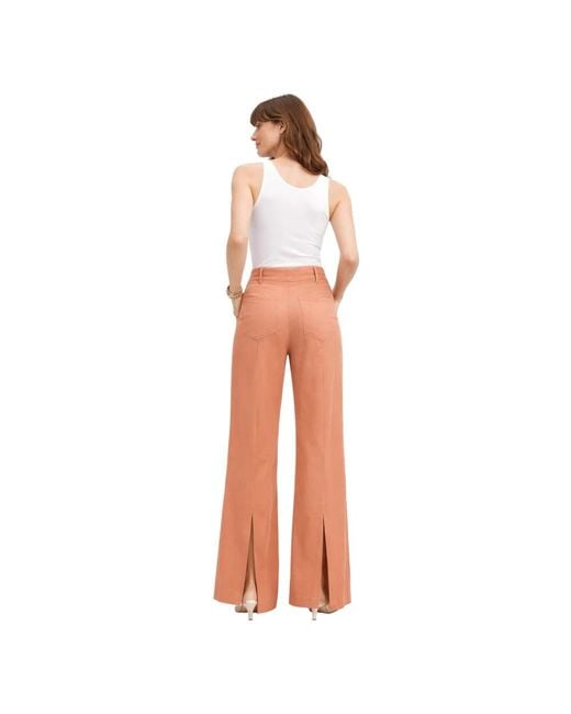 Erika Cavallini Semi Couture Orange Wide Trousers