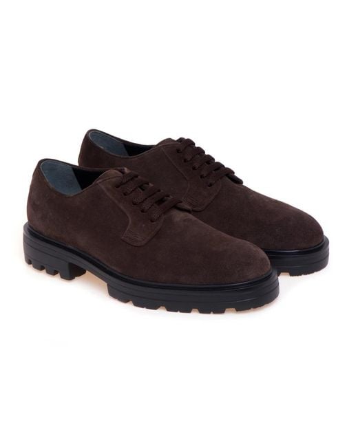 Hogan Brown Laced Shoes for men