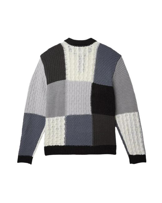 Obey Patchwork Pullover in Gray für Herren