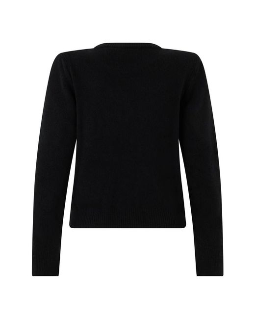 Alberta Ferretti Black Round-Neck Knitwear
