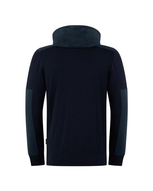 Moorer Blue Zip-Throughs for men