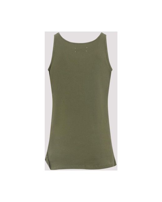 Maison Margiela Green Sleeveless Tops