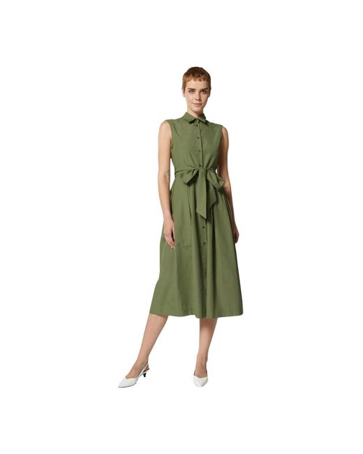 Silvian Heach Green Midi-Kleid Mit Schleife