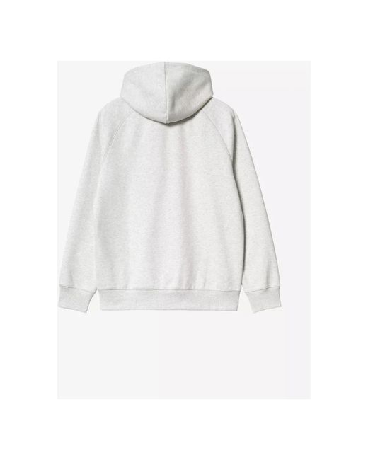 Carhartt Hoodies & Sweatvesten ,Grijs ,Katoen Hooded Chase Jacket in het White voor heren