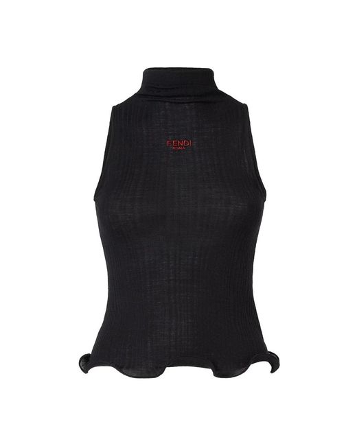 Fendi Black Turtlenecks