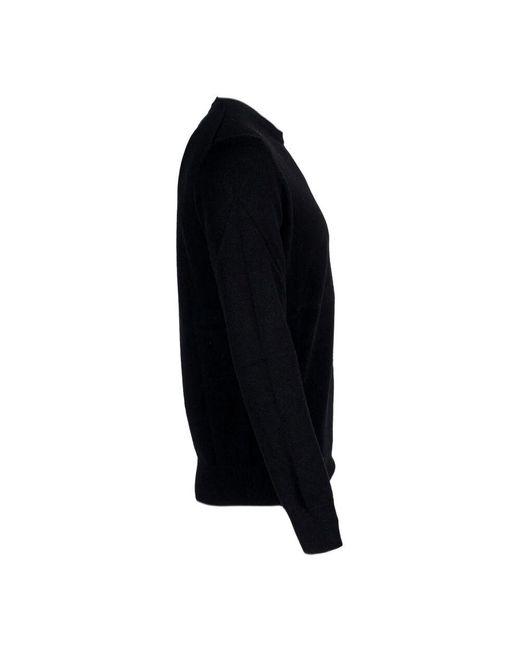 Kangra Rundhalspullover. langarm. wolle kaschmir mix. in Black für Herren