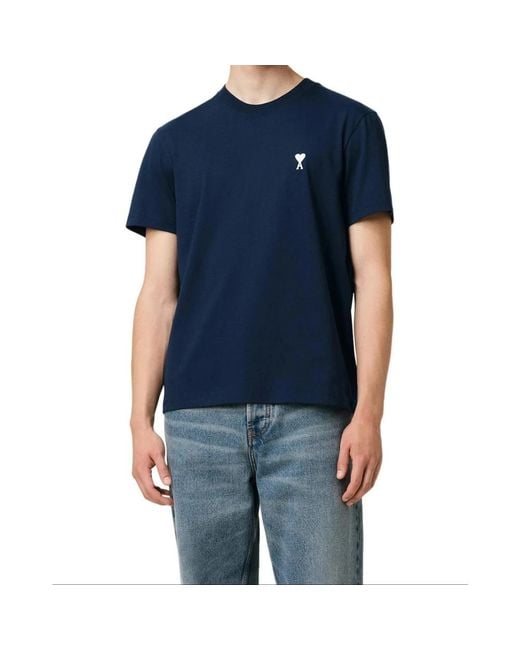 AMI Blue T-Shirts for men
