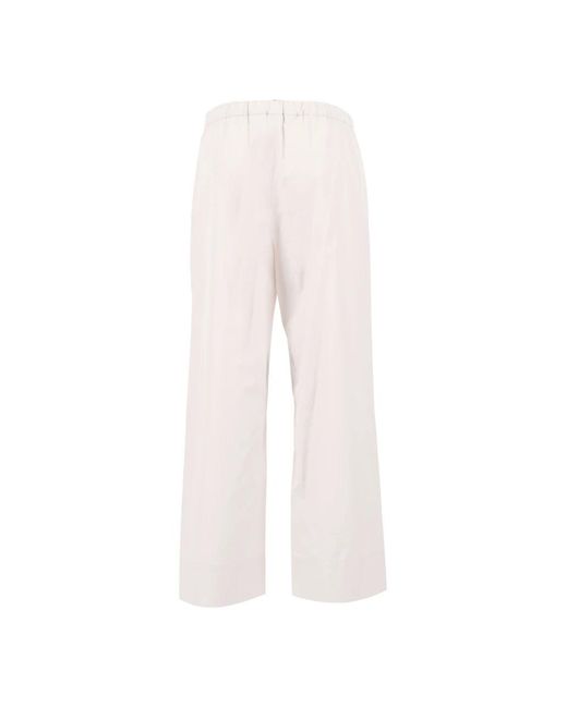 Max Mara White Wide Jeans