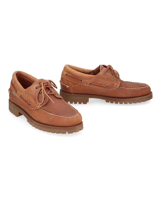 Sebago Brown Sailor Shoes for men