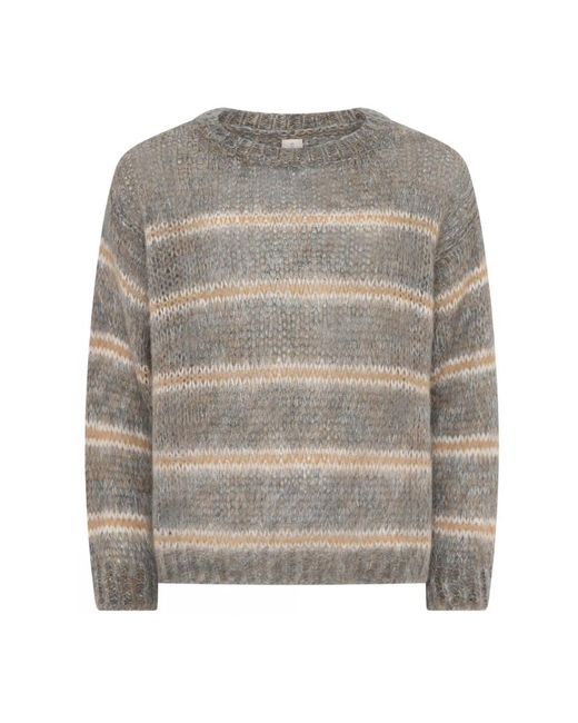 Round-Neck Knitwear Skovhuus de color Gray