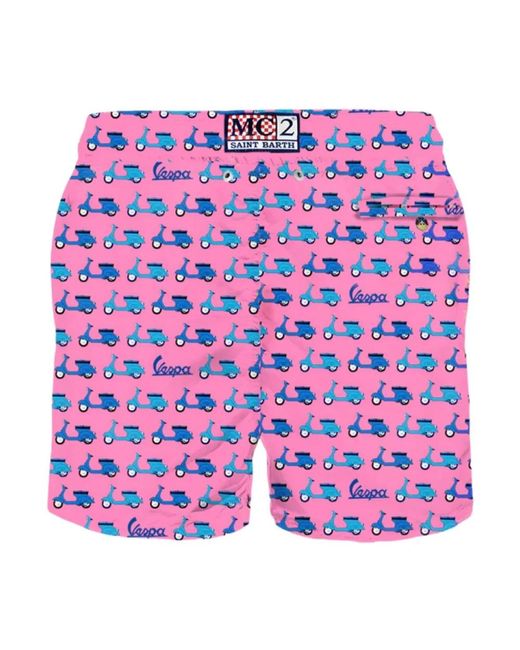 Mc2 Saint Barth Purple Beachwear for men