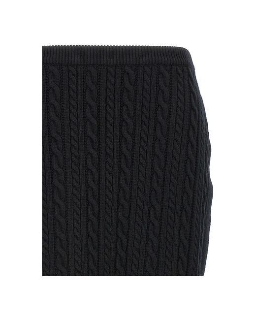 Alessandra Rich Black Midi Skirts