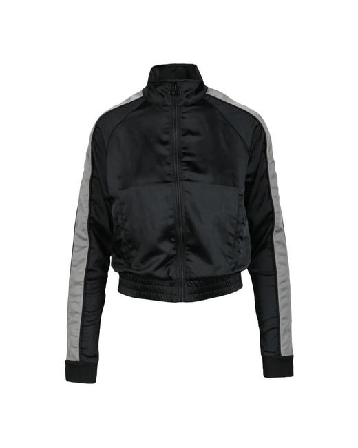 Felpa con zip in poliestere di DIESEL in Black