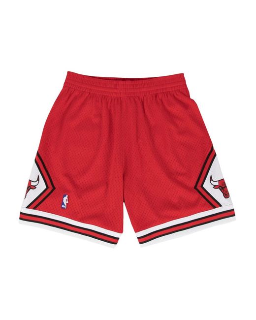 Mitchell & Ness Red Casual Shorts for men