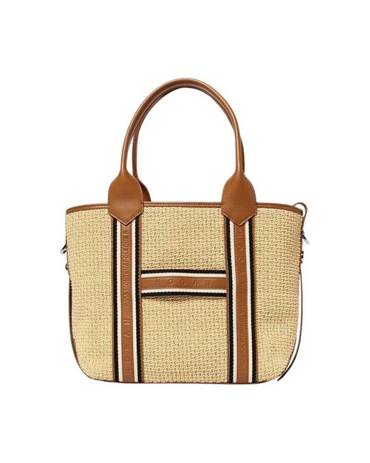 Hogan Metallic Natürliche Schultertasche