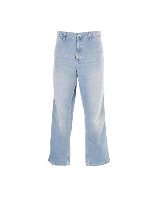 Carhartt Blue Straight Jeans for men