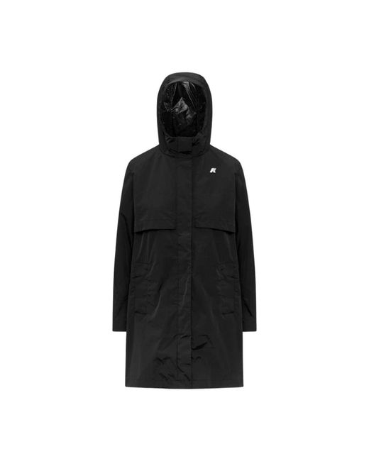 K-Way Black Rain Jackets