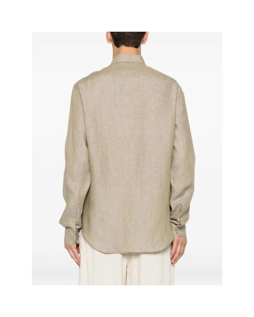 Emporio Armani Gray Casual Shirts for men