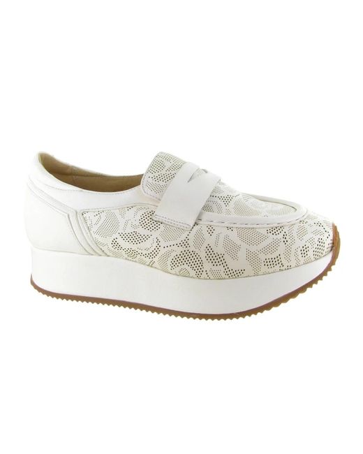 Softwaves White Platform Moccasin