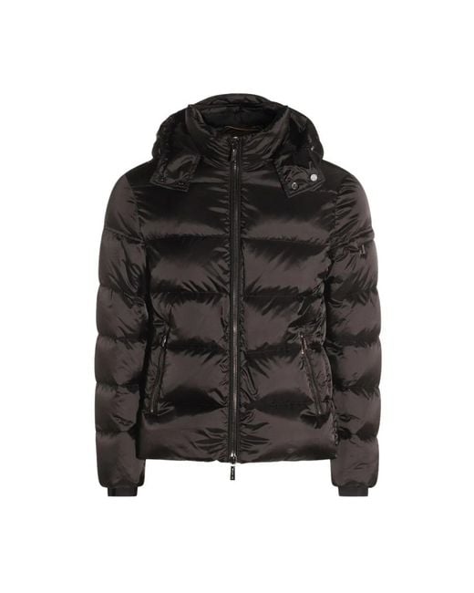 Moorer Brett Kapuzen-Daunenjacke in Black für Herren