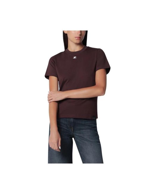 Courreges T-Shirt Ac in het Black