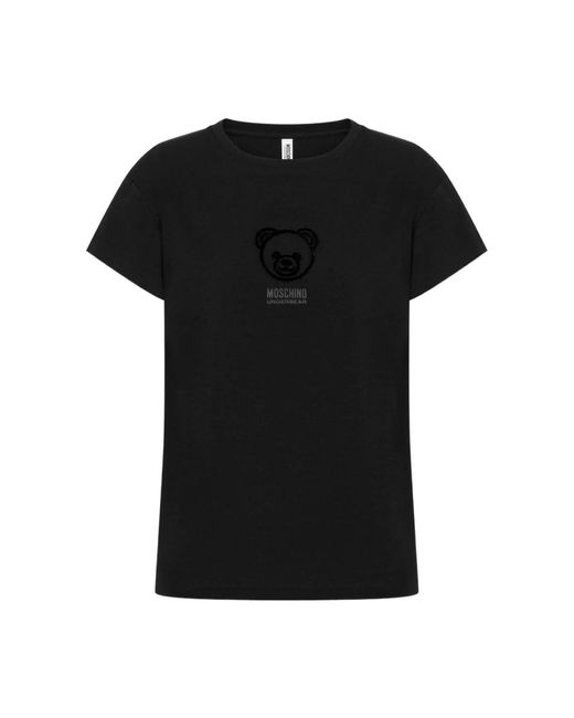 Moschino Zwarte T-Shirts En Polos in het Black
