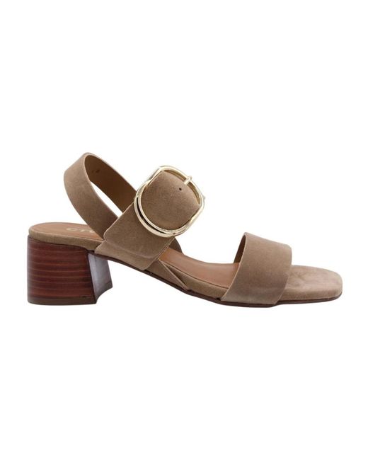 CTWLK Brown High Heel Sandals