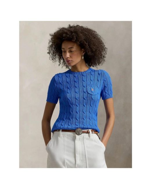 Polo Ralph Lauren Blue Round-Neck Knitwear