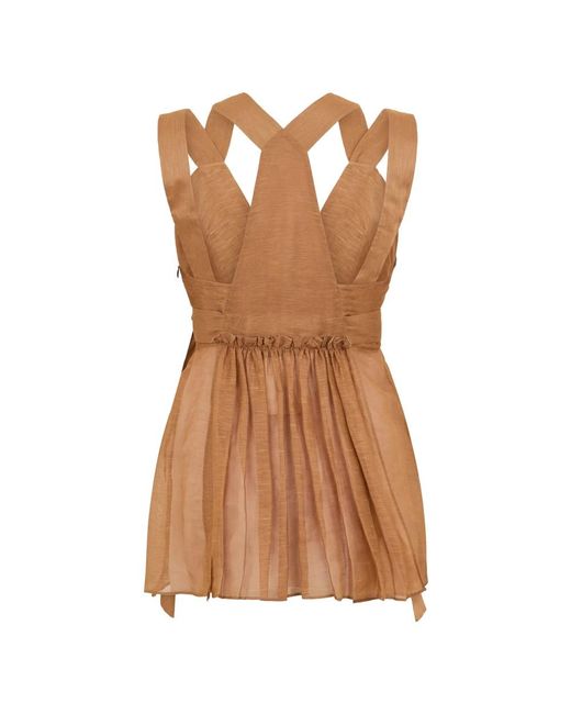 Alberta Ferretti Tops in het Brown